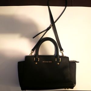 Michael Kors Black Leather Handbag